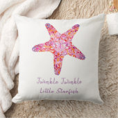 Pink Starfish Square Kissen (Decke)
