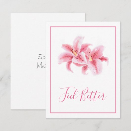 Pink Stargazer Lilies (Vorne/Hinten)