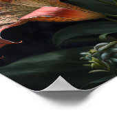 Pink Stargazer Lilies Blume Art Print Poster (Ecke)