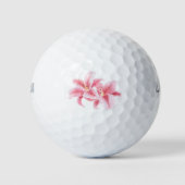 Pink Stargazer Lilies Golfball (Vorderseite)