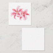 Pink Stargazer Lilies Mitteilungskarte (Vorne/Hinten)