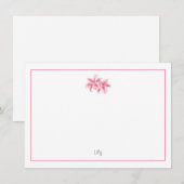 Pink Stargazer Lilies Mitteilungskarte (Vorne/Hinten)