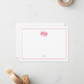 Pink Stargazer Lilies Mitteilungskarte (Vorderseite/Rückseite Beispiel)