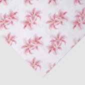 Pink Stargazer Lilies Pattern Seidenpapier (Ausschnitt)