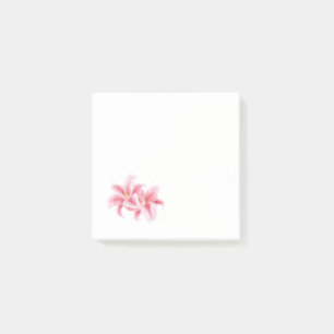 Pink Stargazer Lilies Post-it Klebezettel