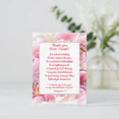 Pink Stargazer Lilies Vielen Dank, Christlicher Fr Postkarte (Stehend Vorderseite)