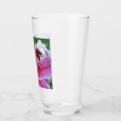 Pink Stargazer Lily Floral Glas (Links)