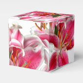 Pink Stargazer Lily Geschenkschachtel (Vorderseite)