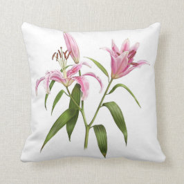 Pink Stargazer Lily Kissen