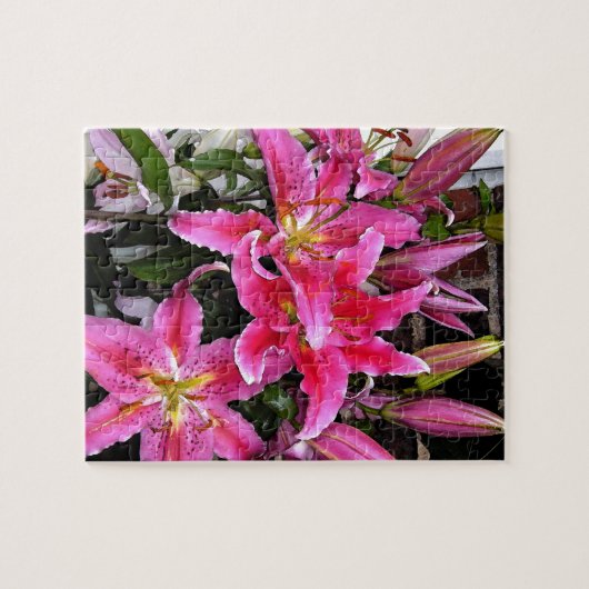 Pink Stargazer Lily Puzzle (Horizontal)