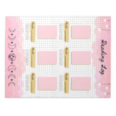 Pink Starry Sky Bullet Journal Reading Log Notizblock (Vorderseite)