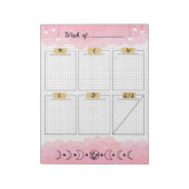 Pink Starry Sky Bullet Journal Weekly Planner Notizblock (Rotiert)
