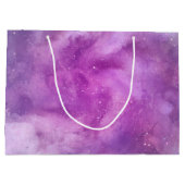 Pink Starry Sky Große Geschenktüte (Rückseite)