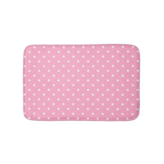 Pink Stars Bath Mat Badematte (Vorderseite)