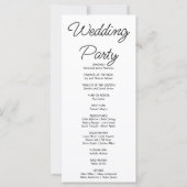 Pink Stars Celestial White Wedding Program (Rückseite)