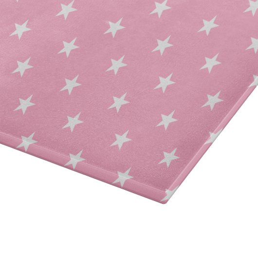 Pink Stars Cutting Board Schneidebrett (Ecke)