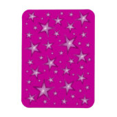 Pink Stars flexibler Magnet rosa (Vertikal)