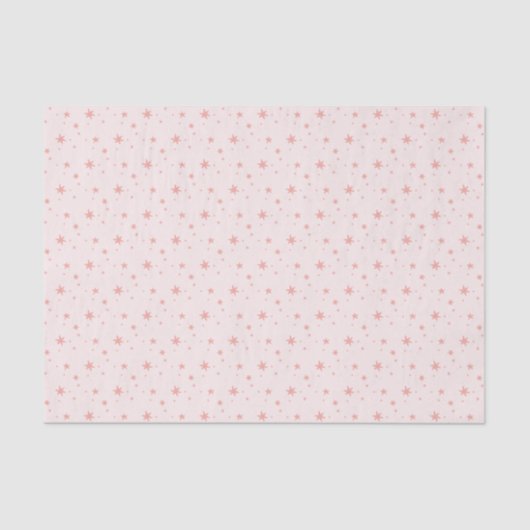 Pink Stars Girl Tissue Paper Seidenpapier (Vorderseite)