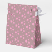 Pink Stars Modernes Design Geschenkschachtel (Rückseite)