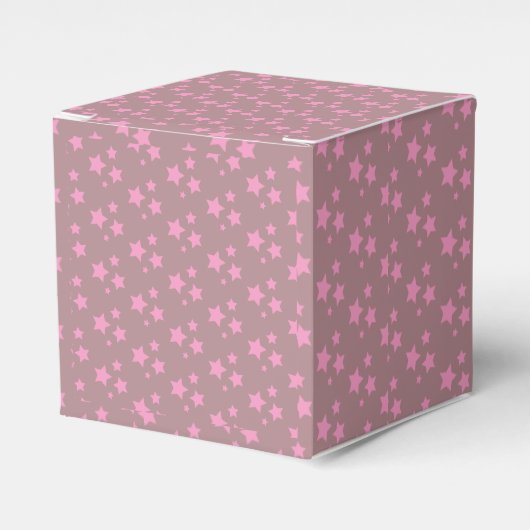 Pink Stars Modernes Design Papier Cups Geschenkschachtel (Vorderseite)