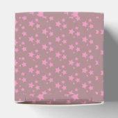 Pink Stars Modernes Design Papier Cups Geschenkschachtel (Oben)