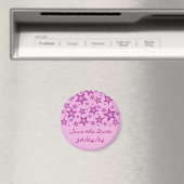 Pink Stars "Save the Date" blassrosa Magnet (In Situ (Geschirrspüler))
