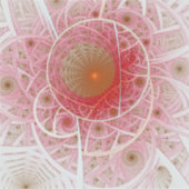 Pink Steampunk Abstract Aufkleber (Vorderseite)