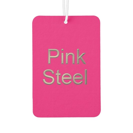 Pink Steel Fuchsia Autoluftkühler Autolufterfrischer (Rückseite)