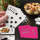 Pink Steel fuchsia Poker Spielkarten (In Situ)