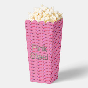 Pink Steel Popcorn Box Geschenkschachtel