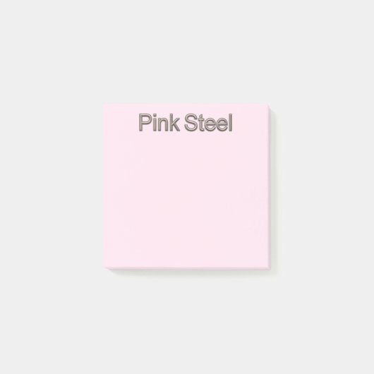 Pink Steel rosa Notizblöcke Post-it Klebezettel (Vorderseite)