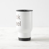 Pink Steel White Travel Pendler Tasse (Mittel)