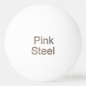 Pink Steel Wort 3-Sterne Tischtennisball (Vorderseite)