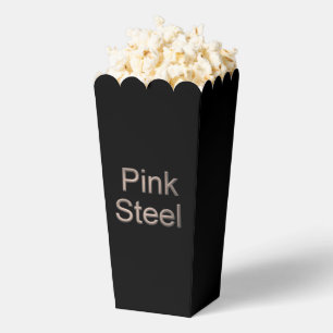 Pink Steel Wortwahl schwarze Popcornboxen Geschenkschachtel