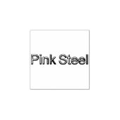 Pink Steele kleine Gummi Briefmarke mit Griff Gummistempel (Prägung)