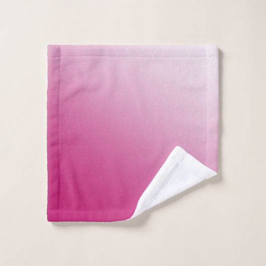 Pink-Steigung Badhandtuch Set (Waschlappen)