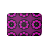 Pink-Sternenflake-Blume-Muster Badematte (Vorderseite)