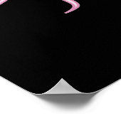 Pink Sternexplosion Yin Yang Poster (Ecke)