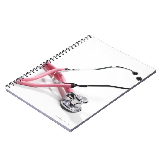 Pink Stethoscope Notizblock (Linke Seite)