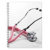 Pink Stethoscope Notizblock (Vorderseite)
