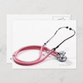 Pink Stethoscope Postkarte (Vorne/Hinten)