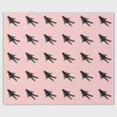 Pink Stich Dancer Geschenkpapier (Flach)