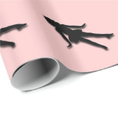 Pink Stich Dancer Geschenkpapier (Rolleneckpunkt)