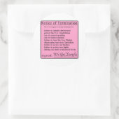 Pink-Sticker im Kongress Runder Aufkleber (Tasche)