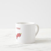 Pink Stier, Sternzeichen, Sternzeichen-Druck Espressotasse (Vorderseite Rechts)