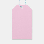 Pink Stier, Sternzeichen, Sternzeichen Druck Geschenkanhänger (Rückseite)