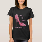 Pink Stiletto Diamonds Shoast Cancer T - Shirt (Vorderseite)