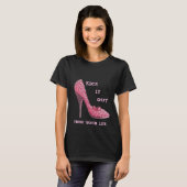 Pink Stiletto Diamonds Shoast Cancer T - Shirt (Vorne ganz)