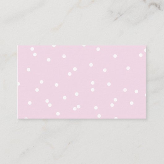 Pink Storch Custom Enclosure Card Begleitkarte (Rückseite)