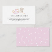 Pink Storch Custom Enclosure Card Begleitkarte (Vorne/Hinten)